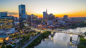 Nashville Tennessee Usa Time Lapse At Dusk Stock Footage SBV-349075425 - Storyblocks