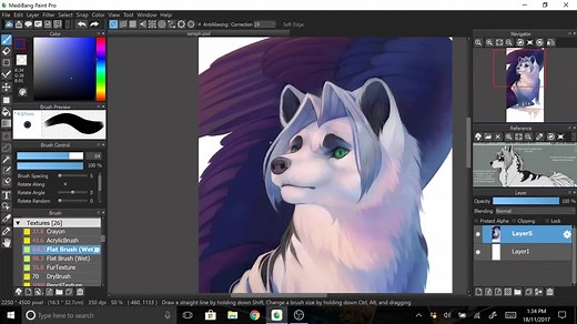 【板绘】画师clockbirds绘画过程Divinity - 加速度 - Medibang Paint Pro