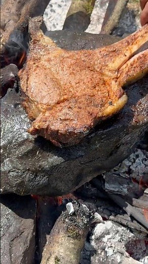 Massive Meat on Stone! Azerbaijan Village Life Picnic ASMR