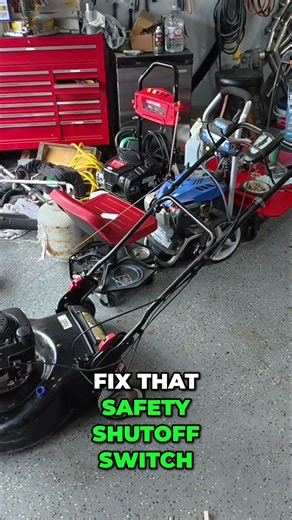 Lawnmower SAFETY SWITCH BROKEN? Here's the FIX! #shorts