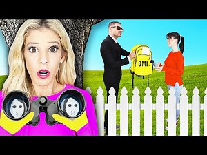 Spying On My BEST FRIEND For 24 HOURS! (What's inside Backpack at Secret Meeting?) | Rebecca Zamolo