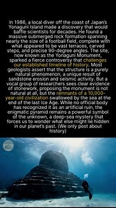 Could a massive underwater pyramid off the coast of Japan rewrite our ancient history? #ancienthistory #archaeology #discovery | Ancient Civilizations and Archaeology