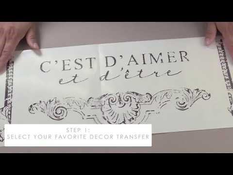 Re-Design Tips: How To Apply Decor Transfers