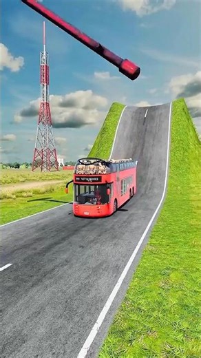 ⚡ Super Fast Train Crash Simulation | BeamNG.drive #beamngdrive #shorts #viral