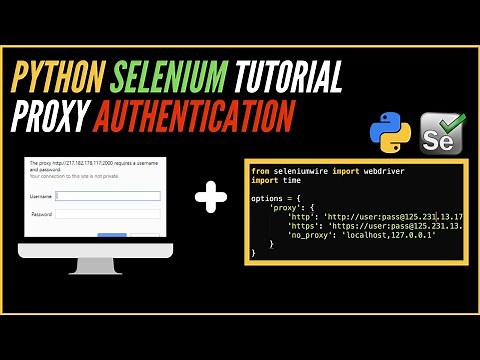 Selenium Python Proxy Authentication