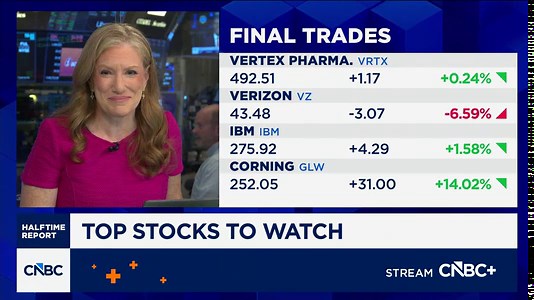 Final Trades: Vertex Pharma, Verizon, IBM and Corning