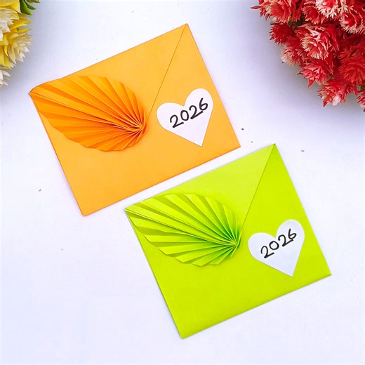 22K views · 109 reactions | How to Make Paper Envelope For Happy New Year | Origami Envelope Making | Easy Paper Crafts | Creative Art & Craft Ideas | Facebook