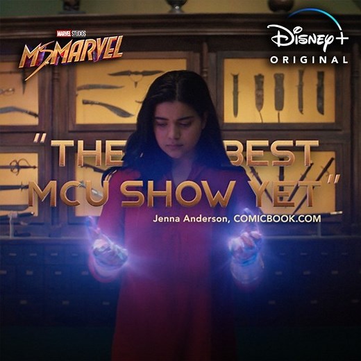 Marvel Entertainment on Instagram: "Marvel Studios' #MsMarvel is the best reviewed Marvel series ever. Episode One of Ms. Marvel, an Original series from Marvel Studios, is now streaming on @DisneyPlus."