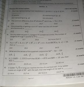Write the answers on the answer sheet.Write only the question ... | Filo