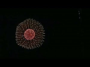 **HD** Japanese Fireworks BIG shell ( 24inch : Position Long )