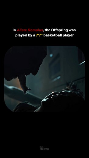 The Film for You on Instagram: "The Offspring in Alien: Romulus was portrayed by Romanian basketball player Robert Bobroczkyi, who stands at 7 feet 7 inches tall. This role marked his acting debut, where his extraordinary height and unique physicality were instrumental in bringing the terrifying human-Xenomorph hybrid to life. To achieve the creature's unsettling appearance, Bobroczkyi wore full-body prosthetic makeup crafted by Legacy Effects, with the tail being enhanced through CGI. - Follow 
