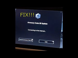 FIX ROG Ally Armoury Crate Update System Connecting to the Internet Stuck All Version!