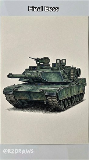 Tank Drawing Levels #realisticdrawing