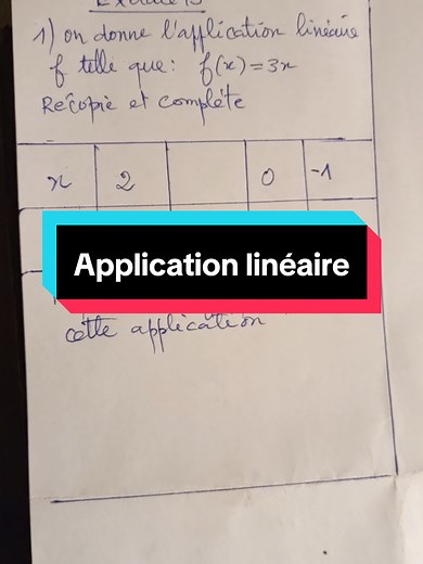 Application Linéaire : Exercices et Corrections Mathématiques
