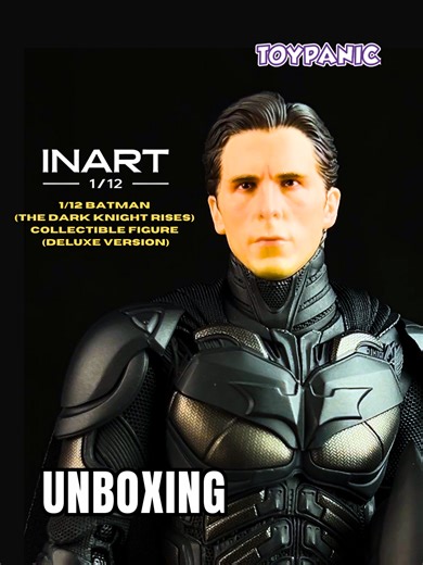 Unboxing the INART 1/12 Batman (The Dark Knight Rises) Collectible Figure (Deluxe Version) The 1/12 Batman (The Dark Knight Rises) Deluxe Figure by INART features incredible articulation, highly detailed textures—especially on the Batman suit—and rich accessories. Includes multiple head sculpts, interchangeable hands, weapons, a removable cape, and a diorama base for dynamic displays. #INART #Batman #actionfigure #unboxing #toypanic