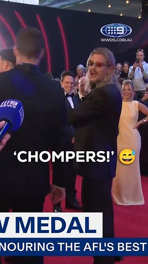 2.4M views · 3.5K reactions | "CHOMP CHOMP!"  #9WWOS #AFL | Footy on Nine | Facebook