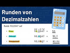 Runden von Dezimalzahlen | Runden von Kommazahlen | Runden auf Nachkommastellen