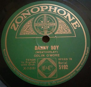 Colin O'More - Danny Boy / Kitty Of Coleraine