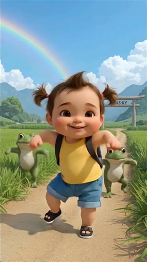Joget Lucu Si Kecil Bikin Gemas! 😍🌈 || Joget Anak Viral 2025