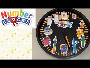 Numberblocks clock from numberblocks magnetic club toys DIY Numberblocks clock toys 製作數字方塊磁鐵時鐘玩具
