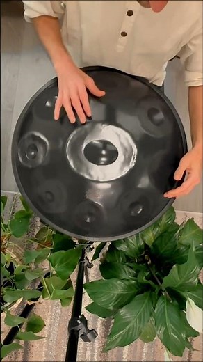 D Kurd 9 Notes Black Stainless Steel Handpan 440 Hz | Zendō Sounds