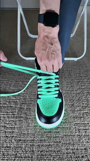 ナイキジョーダン1ハイのカッコイイ結び方！🤩⚡️👟 #asmr #ジョーダン1ハイ #スニーカー #jordan1high #Nike #jordan1 #靴紐の結び方 #ナイキ