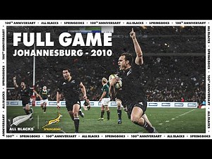 FULL GAME: All Blacks v South Africa (2010 - Johannesburg)