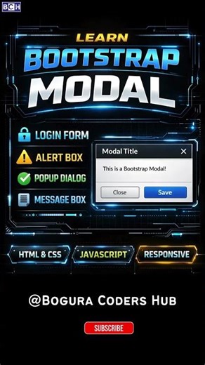 What is Bootstrap Modal? Quick & Easy Guide | Bootstrap Modal = Popup Magic! (Must Know) | Learn