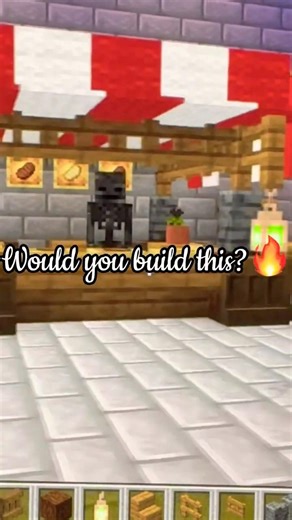Minecraft medieval market stall