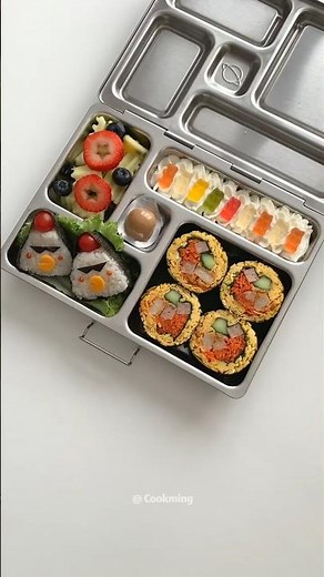 Pack a Bento for My Daughter - day 146 🍱 和我一起做便當#lunchbox #cooking #bento #asmrvideo #food