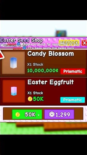 Easter Eggfruit in STOCK😱 Grow a Garden