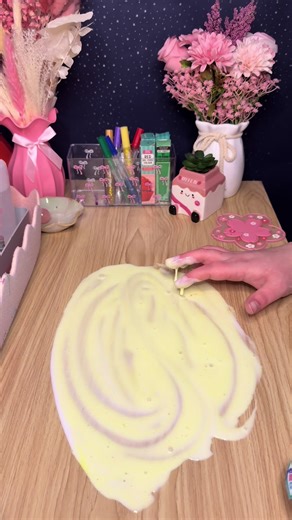 Yellow slime ASMR! DIY! This was fun to make hope you enjoy :) #slimeasmr #slime #uk #yellowslime