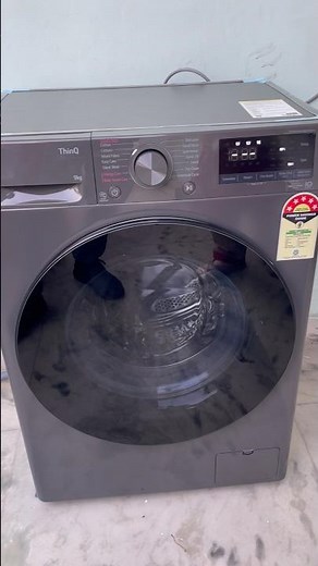 Lg front load washing machine installation #lgappliances #homeappliance