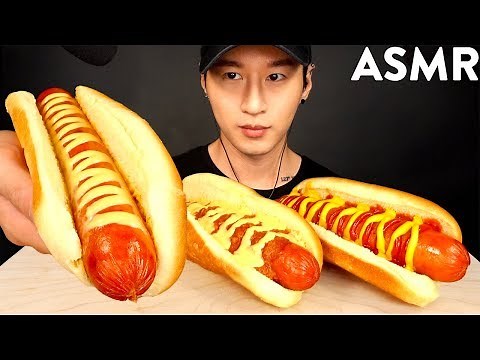 ASMR 7-ELEVEN CHEESY SPICY HOT DOG MUKBANG (No Talking) EATING SOUNDS | Zach Choi ASMR
