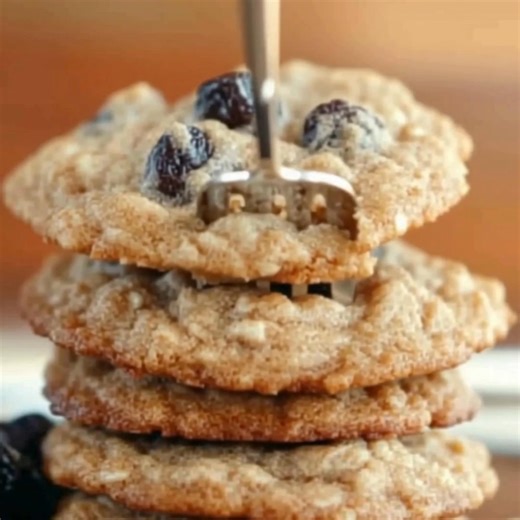 Chewy Oatmeal Raisin Cookies Ingredients 1x 2x 3x ▢2 cups all-purpose flour ▢1 teaspoon baking powder ▢1 teaspoon salt ▢3/4 teaspoon cinnamon ▢1/4 teaspoon nutmeg ▢1 1/2 cups 3 sticks butter, softened ▢1 cup granulated sugar ▢1 cup brown sugar packed ▢2 eggs ▢1 teaspoon vanilla extract ▢3 cups old fashioned rolled oats not quick oats ▢1 1/2 cups raisins Instructions Preheat the oven to 375F degrees. Line baking sheets with parchment paper; set aside. In a medium mixing bowl, whisk together the f