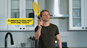 ZAP IT! Bug Zapper Rechargeable Mosquito, Fly Killer and Bug Zapper Racket - 4,000 Volt - USB Charging, Super-Bright LED Light to Zap in The Dark (Large)