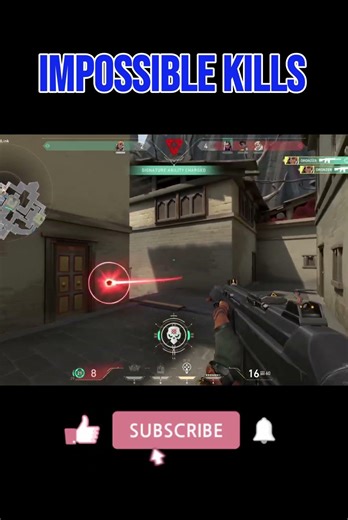 [8 HP BUT MY AIM]VALORANT GAMEPLAY #valorant #valorantclips #valoranthighlights #shorts #shortsfeed