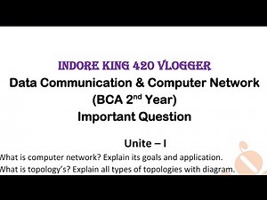 Data Communication & Computer Network(DCCN) Important Questions BCA 2nd Year Davv