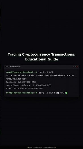 Tracing Cryptocurrency Transactions for Investigations