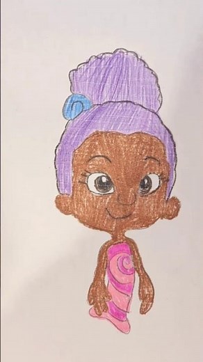 Zooli Bubble Guppies #art #shorts #drawing #youtubeshorts #bubbleguppies #nickjr
