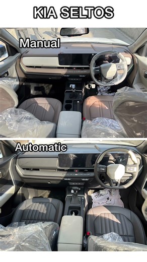 kia seltos 2026 interior comparison manual vs automatic which is your choice ?! #seltos