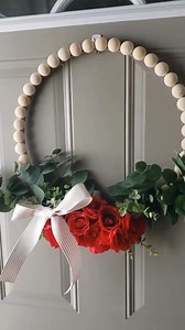 here’s what you need to make this easy diy valentines day wreath 👇🏻 -wood hoop -1.5in split wood balls -faux florals -hot glue gun -ribbon -scissors It took me under 30 minutes to create and I got all the supplies for under $30 at Michaels! Check out my “VDay Wreath” highlight bubble for links to everything! Be sure to follow @meganmariehome for more budget friendly diy projects. #valentineswreath #valentinescrafts #valentinesdiy #valentinesdecorations #valentinesdecor #wreathsofinstagram #diy