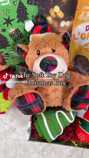 Snuggle up this season with The Soft Toy Dog Christmas Box! 🎅🏼🐾 Perfect for pups who love cosy cuddles and festive fun. 🎁🎄 #DogChristmasGifts #ChristmasDogTreats #DogTreats #Dogs #PostmanPooch #DogsOfInstagram #DogOfTheDay