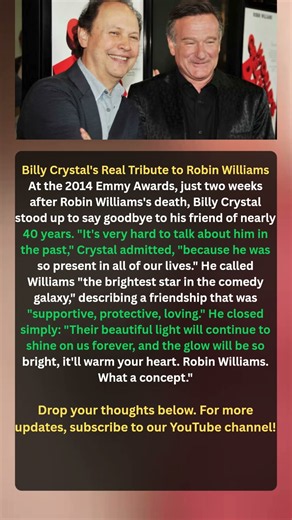 Billy Crystal's Real Tribute to Robin Williams