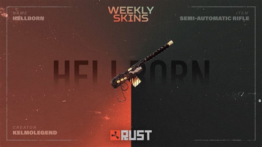 This week's community skins are now available on the Steam Item Store! ☣️🔥👀 View the full collection here: https://store.steampowered.com/itemstore/252490/ | Play Rust