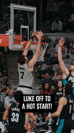 San Antonio Spurs on Instagram: "Luke cooking early 🔥 📺 FanDuelSN SW"