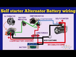 How to connect the alternator