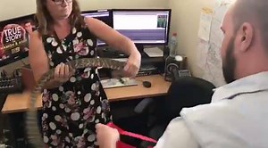 SNAKES IN THE NEWSROOM: Our senior cameraman found this visitor in his edit suite this afternoon 😳🐍 | 9 News Darwin