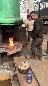 Inside the factory Heavy Forging Process | Making Bearing Rings by Hand #process #machine #forging