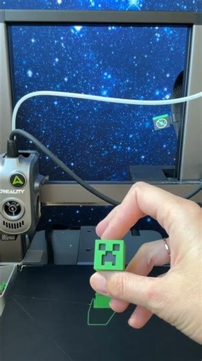 The BEST 3D Printed Minecraft Creeper Keychain